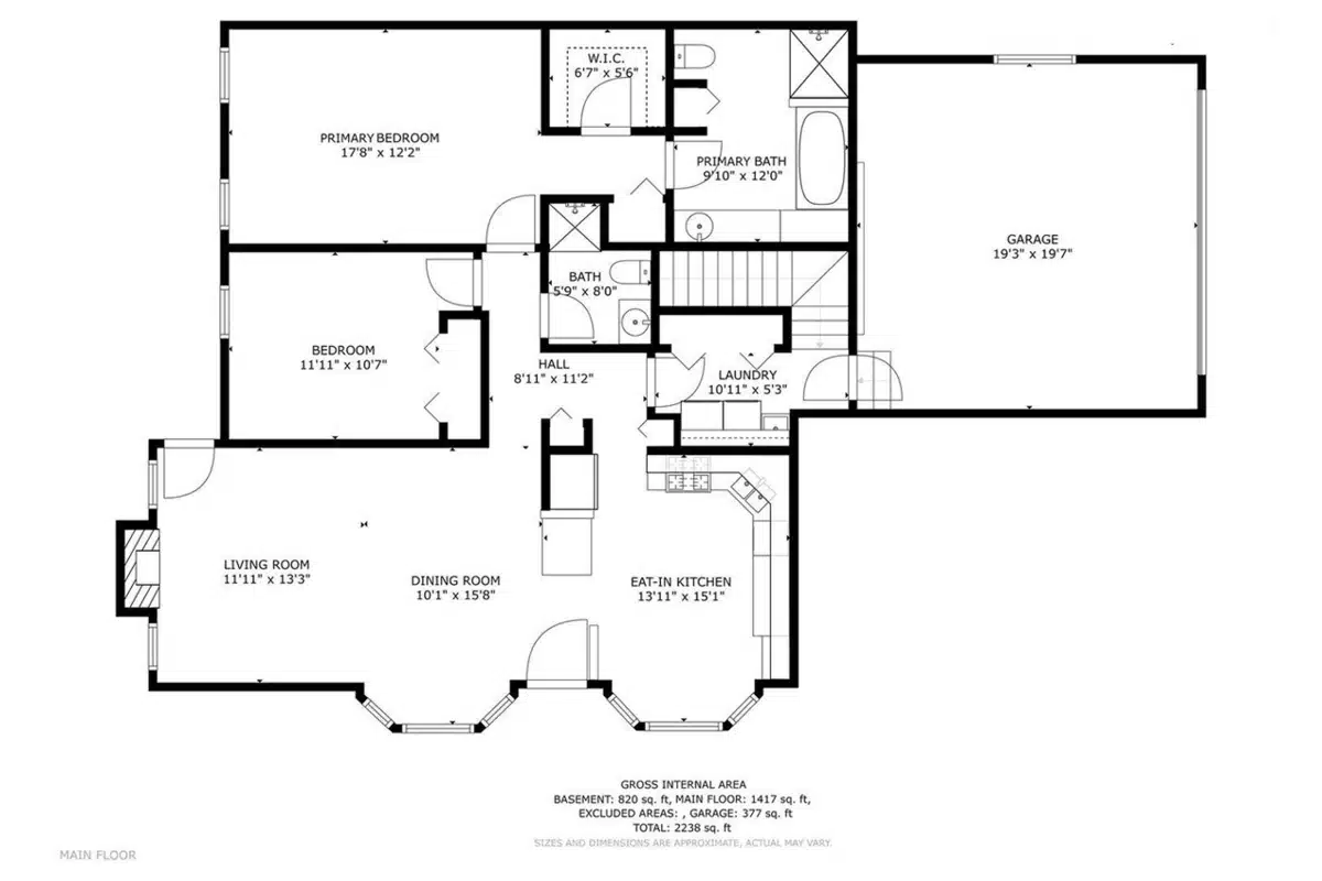 Brookwood Floor Plan - Alternate Layout Diagram