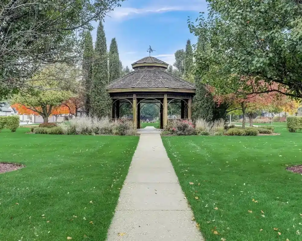 The Kresswood Trails gazebo and walkway